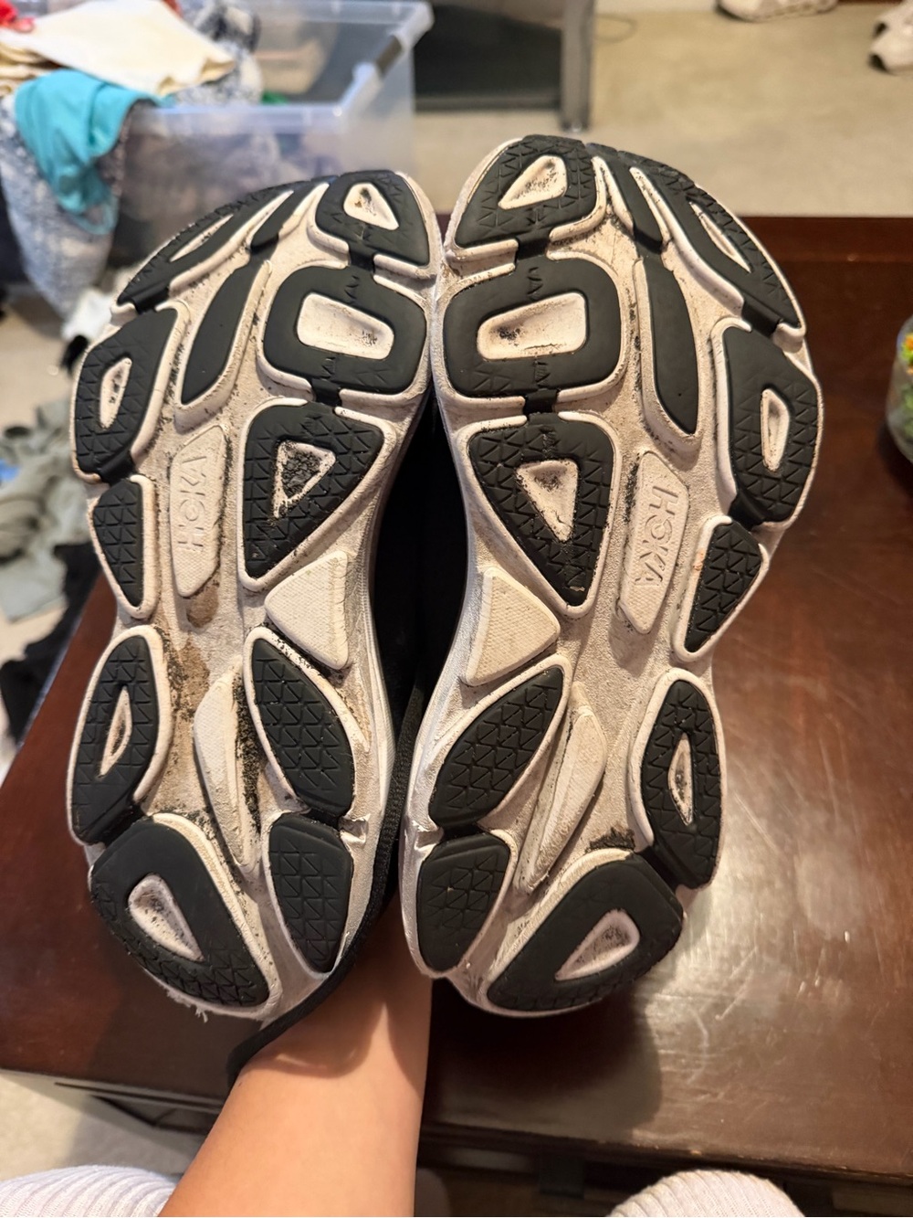 Hoka bondi 8 Black and White Womens - Picture 4 of 4